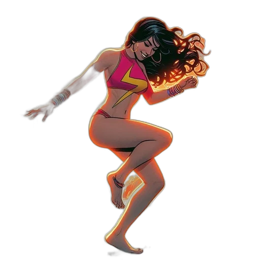 comic book art, concept art, cartoon, pixel art, vibrant, scene, features, woman transparent PNG cut-out