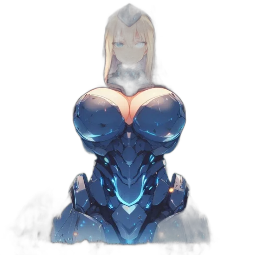 robot, dragon, dress, creature, concept art, fantasy art, anime, pixel art transparent PNG cut-out