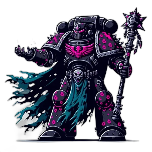 robot, staff, weapon, sword, concept art, fantasy art, pixel art, comic book art transparent PNG cut-out