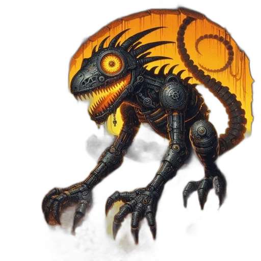 dragon, creature, staff, robot, concept art, fantasy art, 3d render, pixel art transparent PNG cut-out