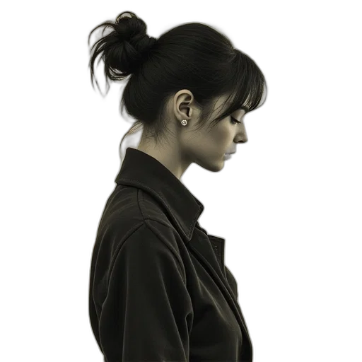 jacket, staff, face, jewelry transparent PNG cut-out