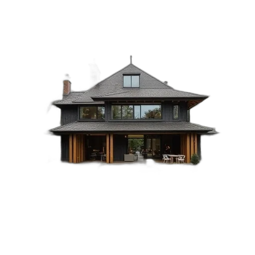 building, 3d render, photorealistic, concept art, pixel art, earth tones, dark, monochrome transparent PNG cut-out