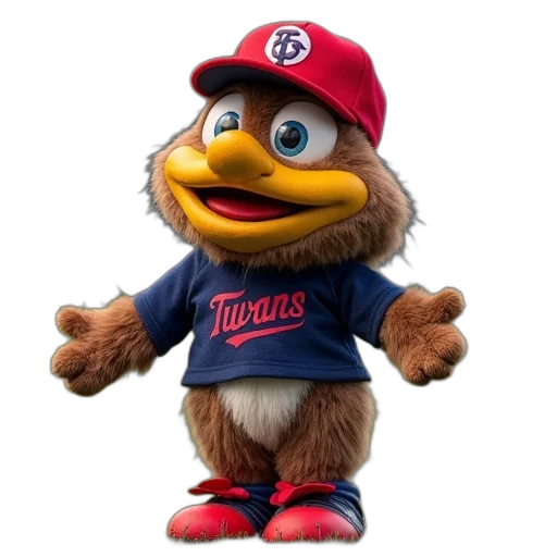 animal, creature, minnesota, twins, mascot, boom, gives, update transparent PNG cut-out