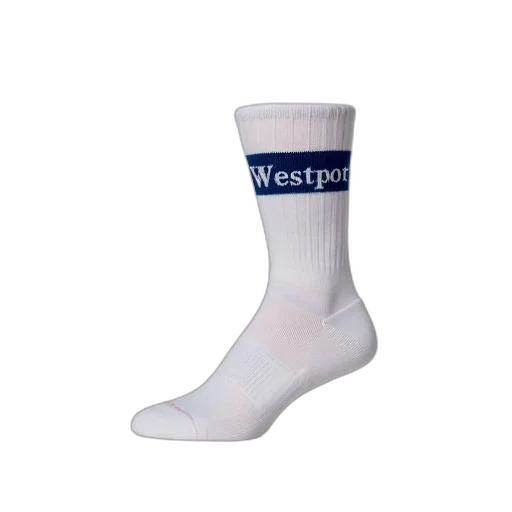 weapon, shoes, single, white, sock, blue, stripe, top transparent PNG cut-out