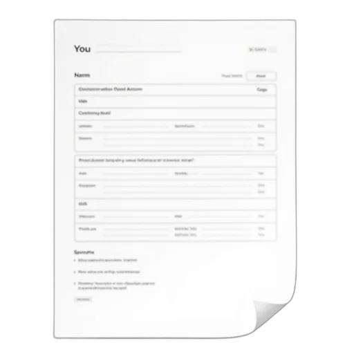 document, showing, form, information, section, removed transparent PNG cut-out