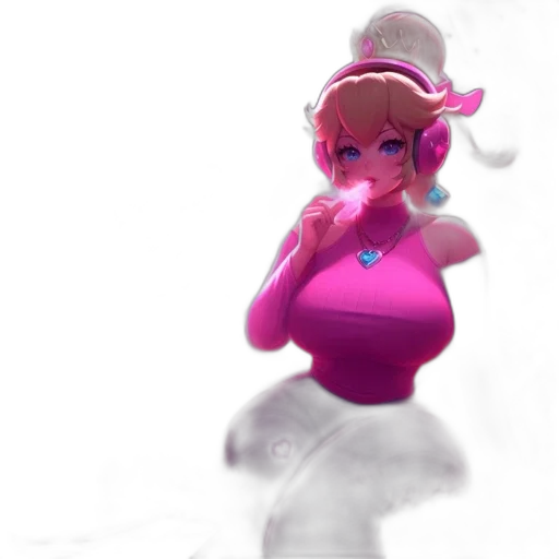 dress, staff, weapon, robot, 3d render, concept art, vaporwave, pixel art transparent PNG cut-out
