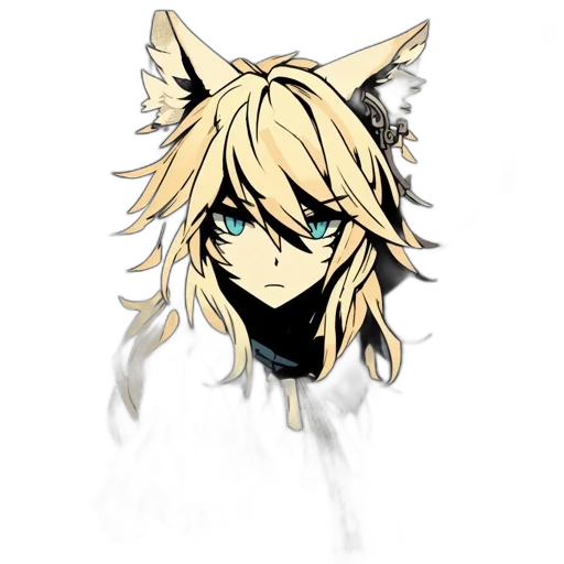 mask, staff, animal, face, anime, fantasy art, pixel art, concept art transparent PNG cut-out