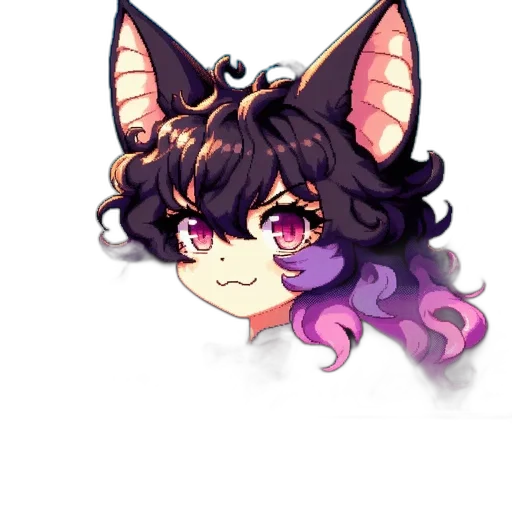 staff, mask, creature, crown, anime, pixel art, fantasy art, vaporwave transparent PNG cut-out