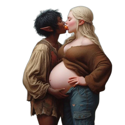 jacket, food, face, dress, photorealistic, concept art, oil painting, two transparent PNG cut-out