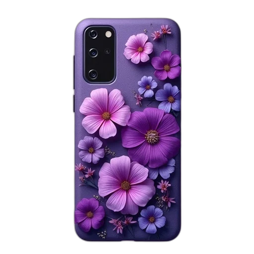 flower, photorealistic, vaporwave, pastel, purple, floral, flowers, rubberized transparent PNG cut-out