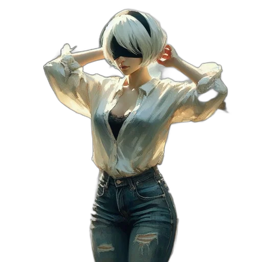 jacket, staff, weapon, robot, concept art, comic book art, 3d render, fantasy art transparent PNG cut-out