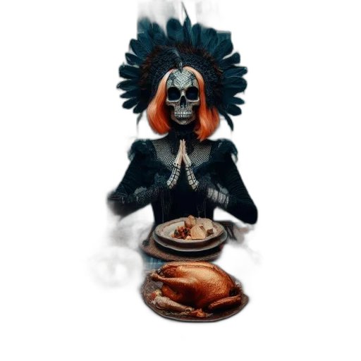 jewelry, mask, food, creature, 3d render, concept art, fantasy art, photorealistic transparent PNG cut-out