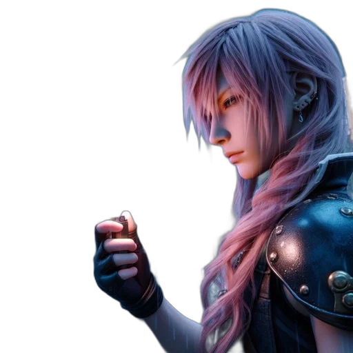sword, dragon, jacket, face, concept art, fantasy art, 3d render, photorealistic transparent PNG cut-out
