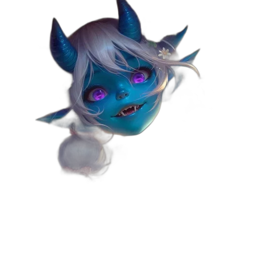mask, creature, staff, dragon, concept art, fantasy art, 3d render, pixel art transparent PNG cut-out