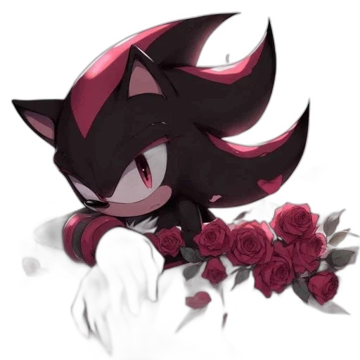 flower, creature, crown, pixel art, concept art, anime, cartoon, dark transparent PNG cut-out