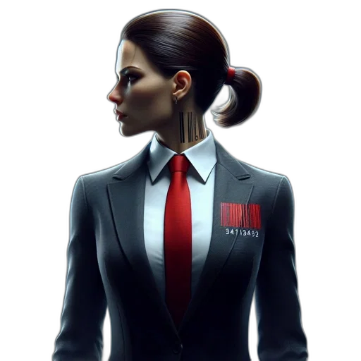 jacket, staff, face, concept art, photorealistic, comic book art, 3d render, red transparent PNG cut-out