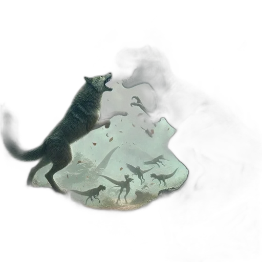 dragon, animal, creature, staff, concept art, fantasy art, photorealistic, 3d render transparent PNG cut-out