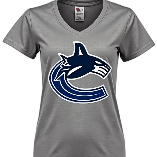 vancouver, canucks, women, new, era, iconic, neck, shirt transparent PNG cut-out