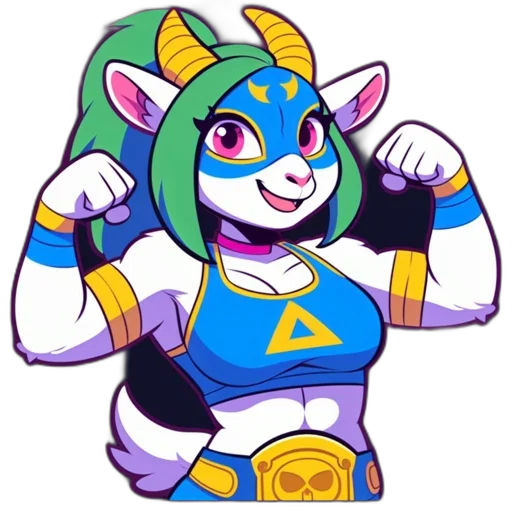 staff, robot, animal, pixel art, concept art, vaporwave, cartoon, anthropomorphic transparent PNG cut-out