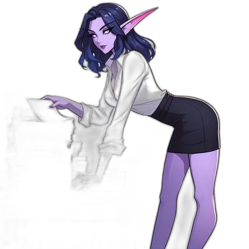 staff, dress, concept art, fantasy art, pixel art, comic book art, blue, dark transparent PNG cut-out