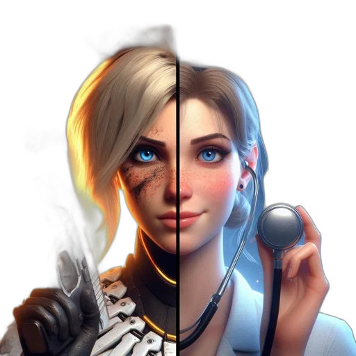 face, staff, weapon, concept art, fantasy art, photorealistic, comic book art, monochrome transparent PNG cut-out