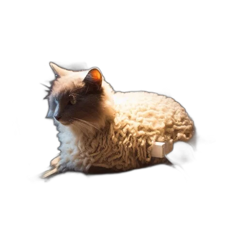 animal, creature, food, hair, 3d render, pixel art, photorealistic, concept art transparent PNG cut-out