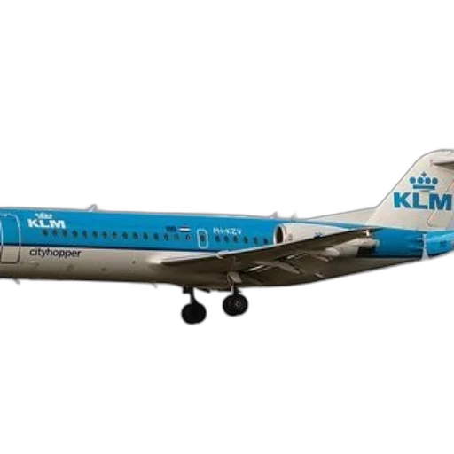 klm, cityhopper, airplane, captured, mid-flight, against, cloudy, sky transparent PNG cut-out