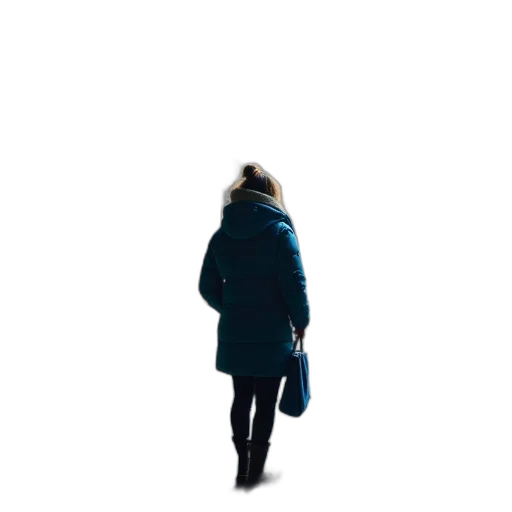 jacket, dress, umbrella, staff, concept art, 3d render, pixel art, photorealistic transparent PNG cut-out