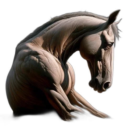 animal, hair, creature, dragon, photorealistic, 3d render, concept art, fantasy art transparent PNG cut-out