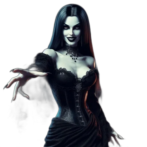 dress, fantasy art, concept art, comic book art, photorealistic, dark, dimly, lit transparent PNG cut-out