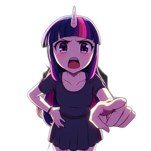 staff, dress, creature, weapon, anime, cartoon, pixel art, vaporwave transparent PNG cut-out