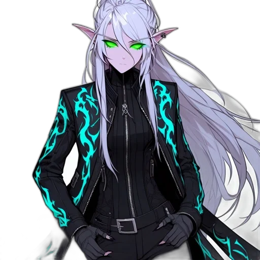 staff, dragon, jacket, creature, concept art, fantasy art, cyberpunk, pixel art transparent PNG cut-out