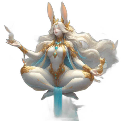 staff, fantasy art, concept art, pixel art, 3d render, pastel, golden, blue transparent PNG cut-out