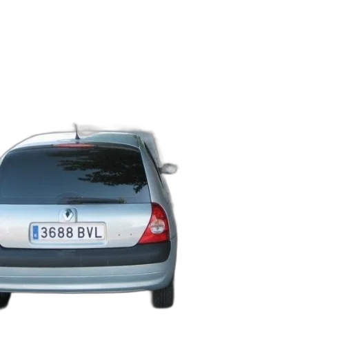 car, 3d render, photorealistic, silver, license, plate, 3688, bvl transparent PNG cut-out