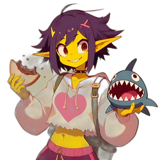 food, staff, creature, weapon, pixel art, concept art, fantasy art, anime transparent PNG cut-out