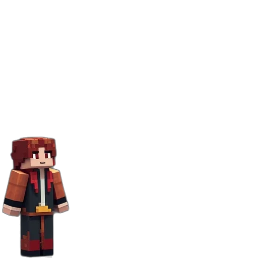 staff, jacket, 3d render, pixel art, concept art, anime, red, dark transparent PNG cut-out