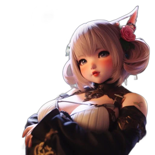 staff, face, dress, weapon, fantasy art, concept art, anime, pixel art transparent PNG cut-out