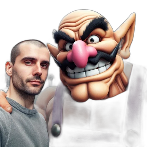 face, mask, concept art, photorealistic, cartoon, 3d render, man, takes transparent PNG cut-out