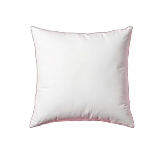 furniture, photorealistic, 3d render, white, pillow, smooth, surface, placed transparent PNG cut-out