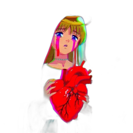 flower, dress, bottle, pixel art, vaporwave, watercolor, concept art, neon lights transparent PNG cut-out