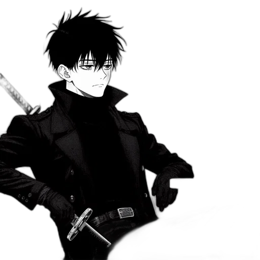 sword, weapon, staff, anime, comic book art, concept art, cartoon, dark transparent PNG cut-out