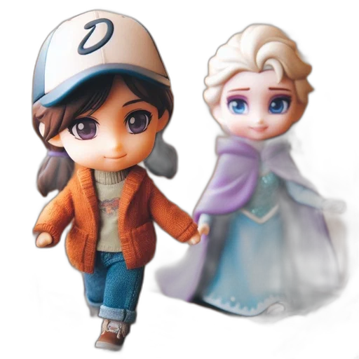 3d render, concept art, photorealistic, fantasy art, two, characters, one, brown transparent PNG cut-out
