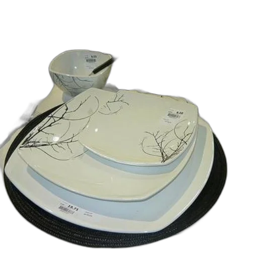 crown, 3d render, photorealistic, table, setting, white, plates, featuring transparent PNG cut-out