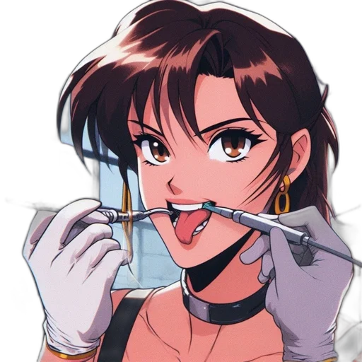 jewelry, weapon, staff, face, anime, vaporwave, cyberpunk, cartoon transparent PNG cut-out