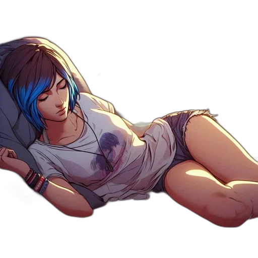 concept art, anime, watercolor, pixel art, neon lights, blue, colorful, pastel transparent PNG cut-out
