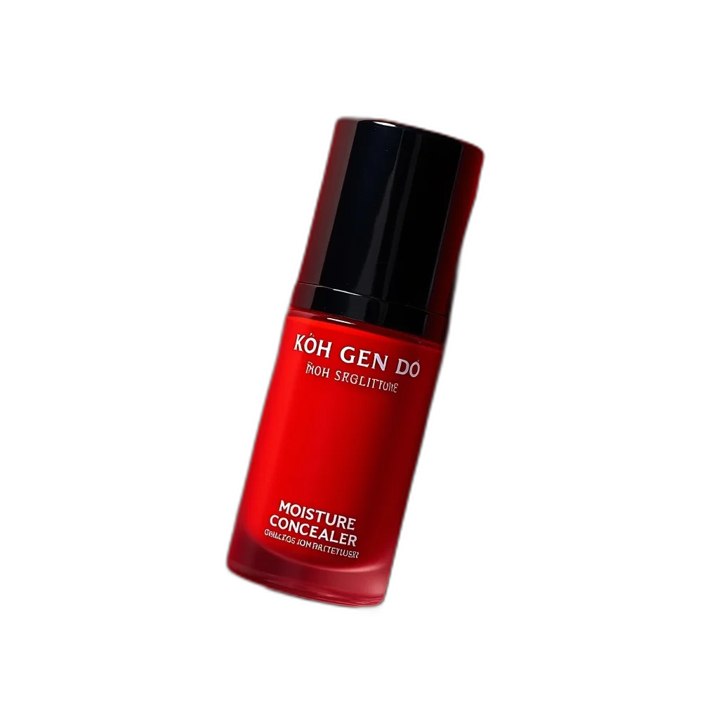 bottle, 3d render, red, close-up, black, cosmetic, product, packaging transparent PNG cut-out