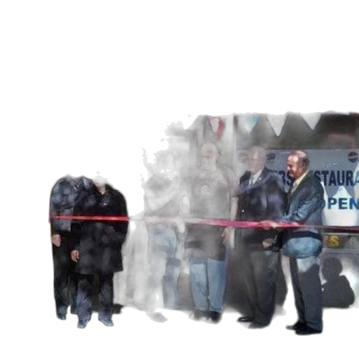 staff, concept art, group, people, stands, front, crumb, restaurant transparent PNG cut-out