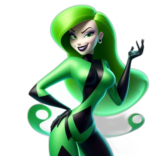 staff, concept art, 3d render, fantasy art, cartoon, green, neon, female transparent PNG cut-out