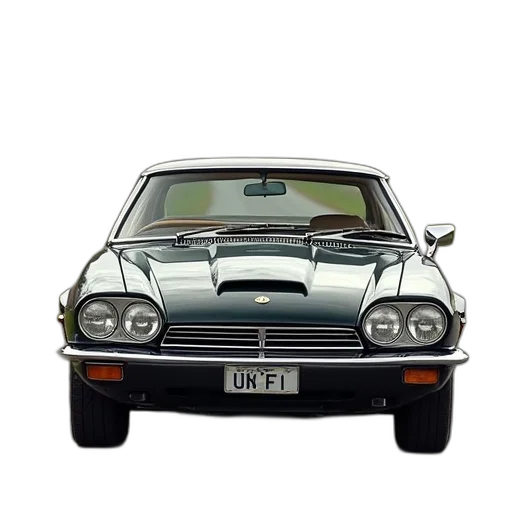 car, photorealistic, 3d render, concept art, 1967, jaguar, xjs, sale transparent PNG cut-out