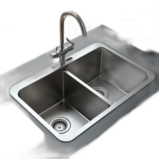 3d render, photorealistic, modern, kitchen, scene, large, stainless, steel transparent PNG cut-out